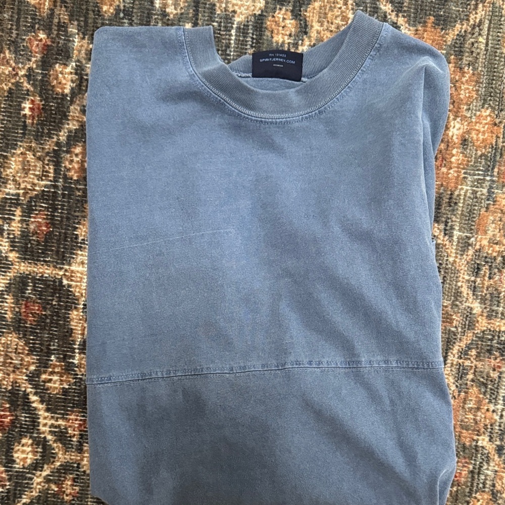 NWT Blue Long Sleeve Sweatshirt - Spirit Jersey - Picture 4 of 4